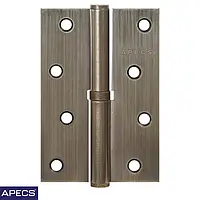 Петли дверные Apecs 100x75-B-Steel AB бронза