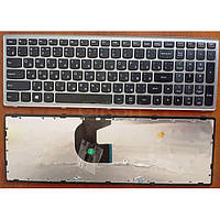 Клавиатура для ноутбука LENOVO (IdeaPad: P500, Z500) rus, black, silver frame