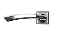 Дверные ручки Apecs H-0599-A square S/CR (сатин/хром)