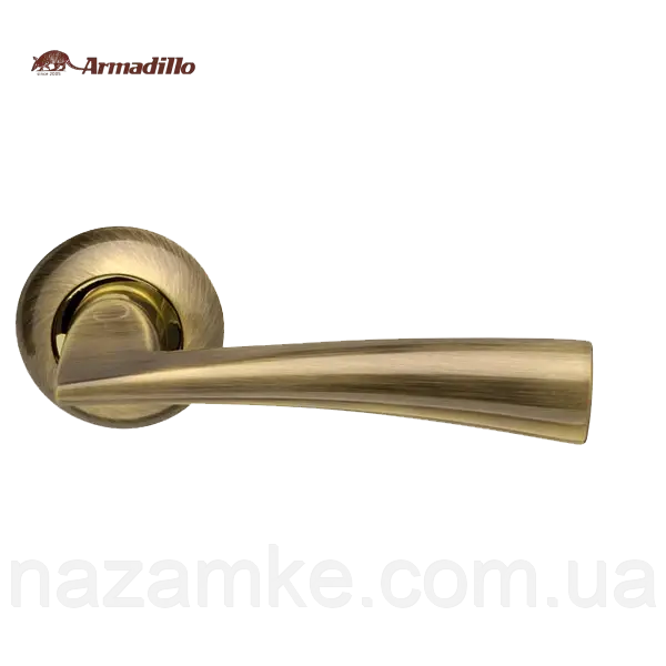 Дверні ручки роздільні Armadillo Columba LD80-1 AB/GP-7 бронза/золото