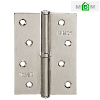 Петля дверная MVM H-100 SN (матовый никель)