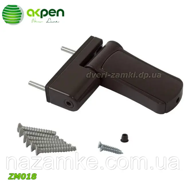 Петли Akpen ZM018 3D 120 кг для металлопластиковых дверей - фото 2 - id-p1494548933