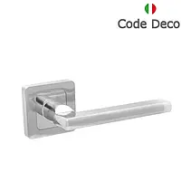 Дверные ручки Code Deco H-22050-A-CRM/CR (матовый хром)