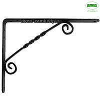 Декоративный кронштейн для полок Amig mod.11 250x200 мм цвет черный