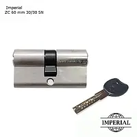 Цилиндр Imperial ZC 60 мм 30/30 ключ/ключ матовый никель