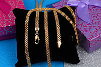 Ланцюг Xuping Jewelry новий бісмарк 45 см 4 мм золотистий