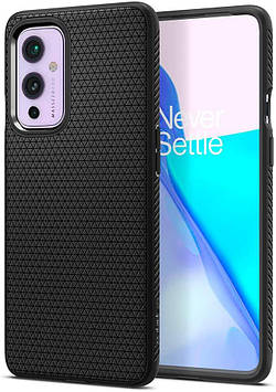 Чохол Spigen для OnePlus 9 — Liquid Air, Matte Black (ACS02684)