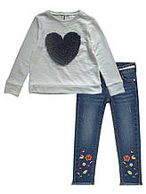 Комплект кофта і джинси для дівчинки 4-5 років C & A Німеччина Розмір 110