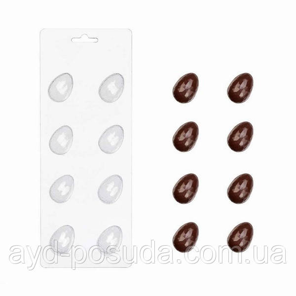 Пластикова форма для шоколаду "Перепелине яйце грановане" арт. ВК02062080, фото 1
