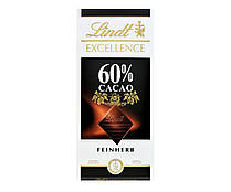 Шоколад Чорний Гіркий Ліндт Экселенс 60 % Lindt Excellence Feinherb 100 г Швейцарія