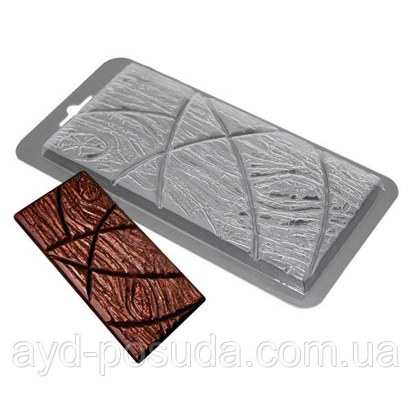 Пластикова форма для шоколаду "Плитка дерево" арт. ВК02062082