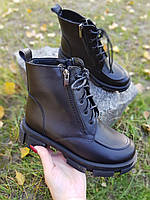 Ботинки женские кожаные зимние теплые и удобные 40р
