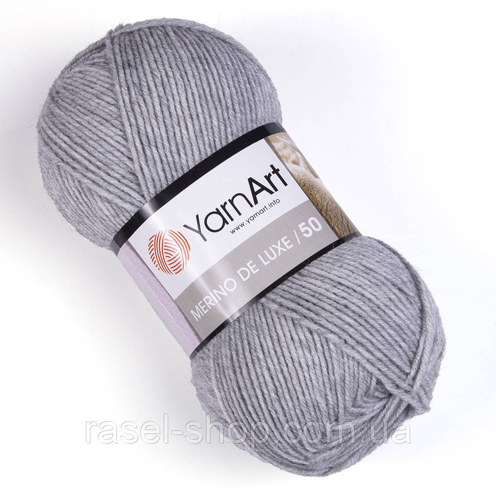 Yarnart Merino De Luxe 50 №0282 светло-серый
