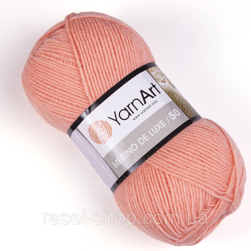 Yarnart Merino De Luxe 50 №565 персиковый