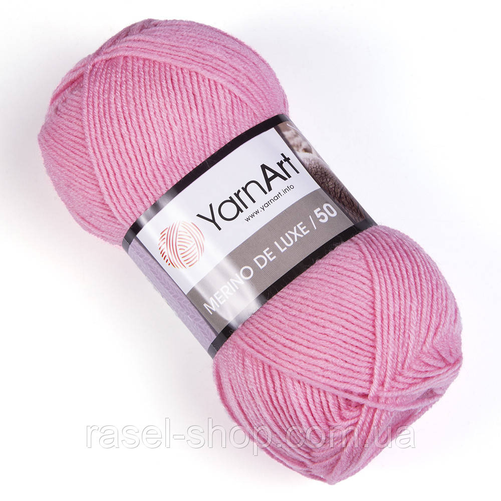 Yarnart Merino De Luxe 50 №597 розовый
