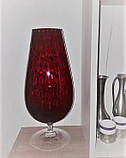 Ексклюзив! Декоративна ваза-бокал, Франція, кольорове скло, фото 2