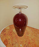 Ексклюзив! Декоративна ваза-бокал, Франція, кольорове скло, фото 8