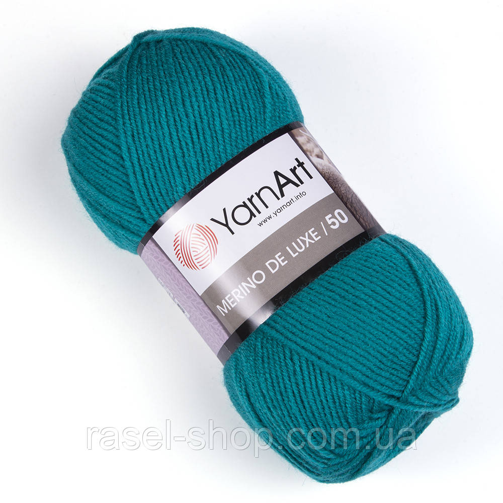 Yarnart Merino De Luxe 50 №11448 изумруд, фото 1