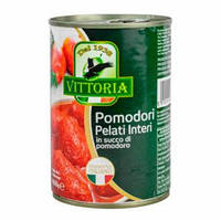 Помідори очищені в томатному соку Vittoria Pelati di Pomodoro 400 г Італія