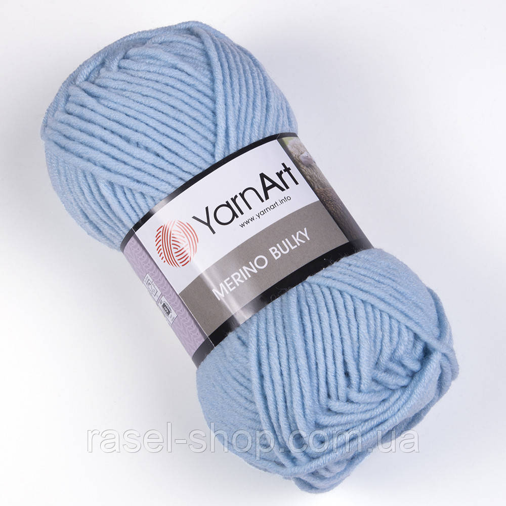 Yarnart Merino Bulky №215 голубой, фото 1