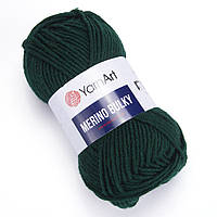 Yarnart Merino Bulky №590 зеленый