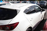 Дефлектори вікон (вітровики) Mazda 3 Sed/HB 2013- 2019 (Autoclover/Корея), фото 3