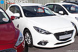 Дефлектори вікон (вітровики) Mazda 3 Sed/HB 2013- 2019 (Autoclover/Корея), фото 6