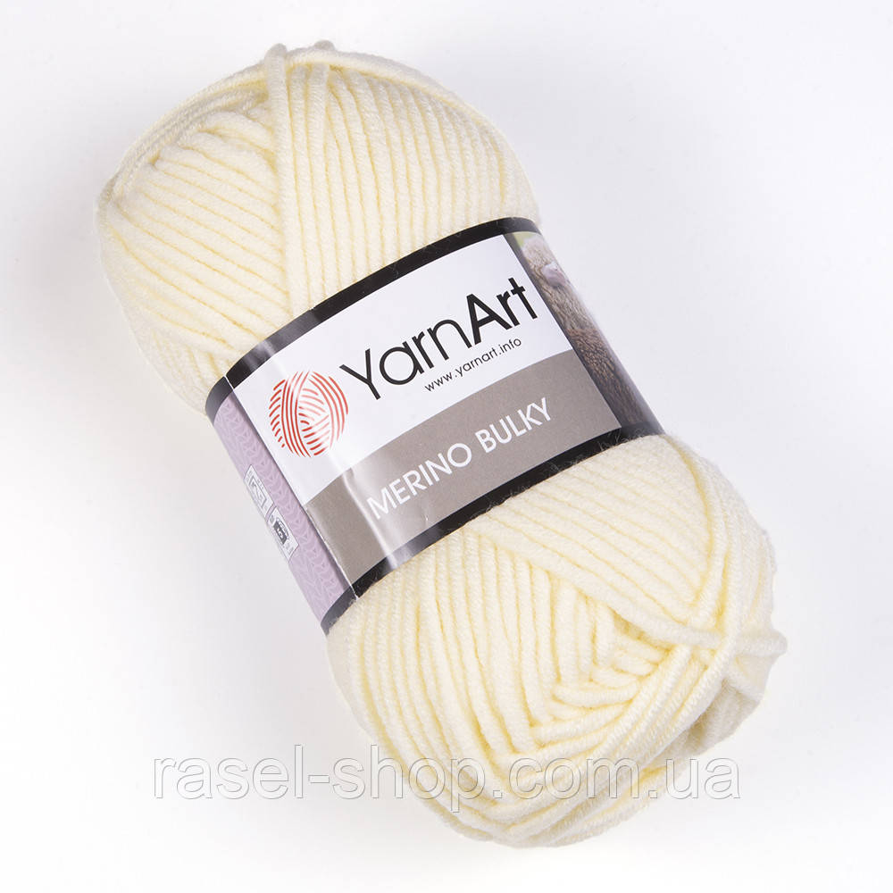 Yarnart Merino Bulky №7003 кремовый, фото 1
