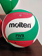 М'яч волейбольний MOLTEN V5M5000 No5 PU клеєний, фото 6