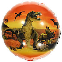 China 18" Эра Динозавров. Фольгированные шары с рисунками