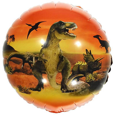 China 18" Ера Динозаврів. Фольговані кулі з малюнками