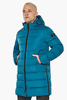 Куртка мужская зимняя длинная Braggart "Aggressive" бирюзовая, температурный режим до -28°C