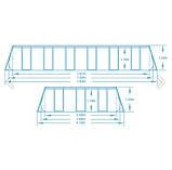 Bestway 56474 каркасний басейн 732 х 366 х 132 см, ф-р насос, сходи, тент, фото 10