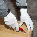 Перчатки рабочие трикотажные без покрытия 10 класс Doloni Universal белые 876, фото 4