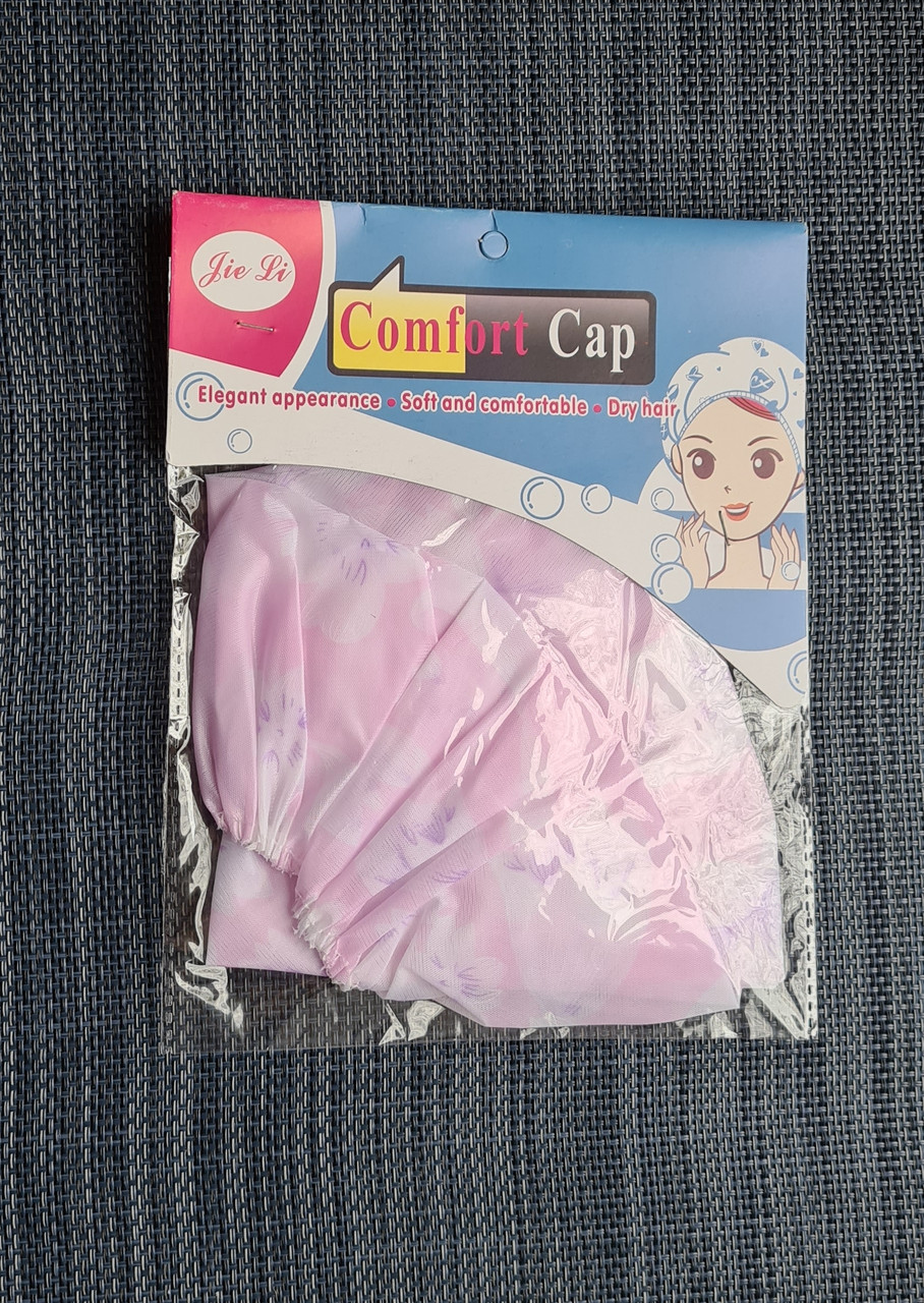 Шапочка для душу щільна тканинна, фото 1