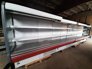 Лінія холодильних регалів «Cold» 7.6 м. (Польща), під виносний холод, Б/у