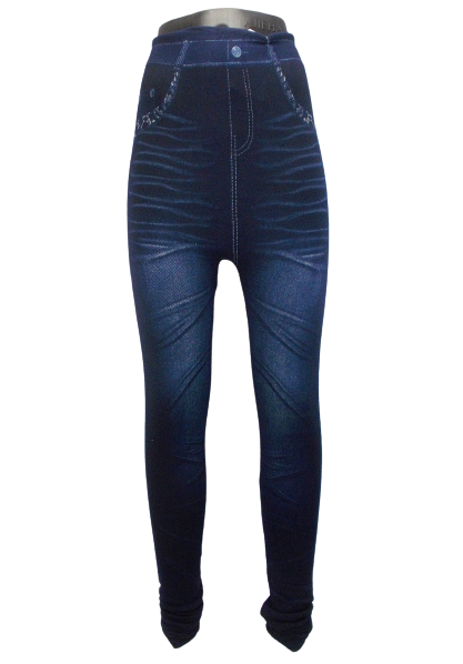 Лосини під джинс на хутрі Black Cyclone 180512 40-46 сині, фото 1