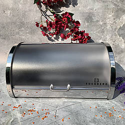 Хлібниця з неіржавкої сталі з відкидною кришкою 37.5х24х18 см. Edenberg EB-084