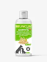 Шампунь UNICUM ORGANIC для собак с пантенолом и экстрактом овса, 200 мл.