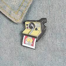 Ретро брош пін значок метал-камеру поляроїд Polaroid Фотик, фото 1