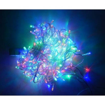 Гірлянда новорічна Xmas 300 лампочок світлодіодна LED гірлянда мультиколірний 20 метрів, фото 3