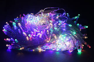 Гірлянда новорічна Xmas 300 лампочок світлодіодна LED гірлянда мультиколірний 20 метрів, фото 5