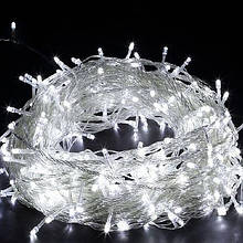 Гірлянда новорічна Xmas LED 200 лампочок світлодіодна гірлянда білий 15 метрів