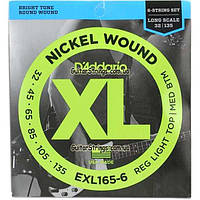 Струны D'Addario EXL165-6 6-String Regular Light Top Medium Bottom 32-135