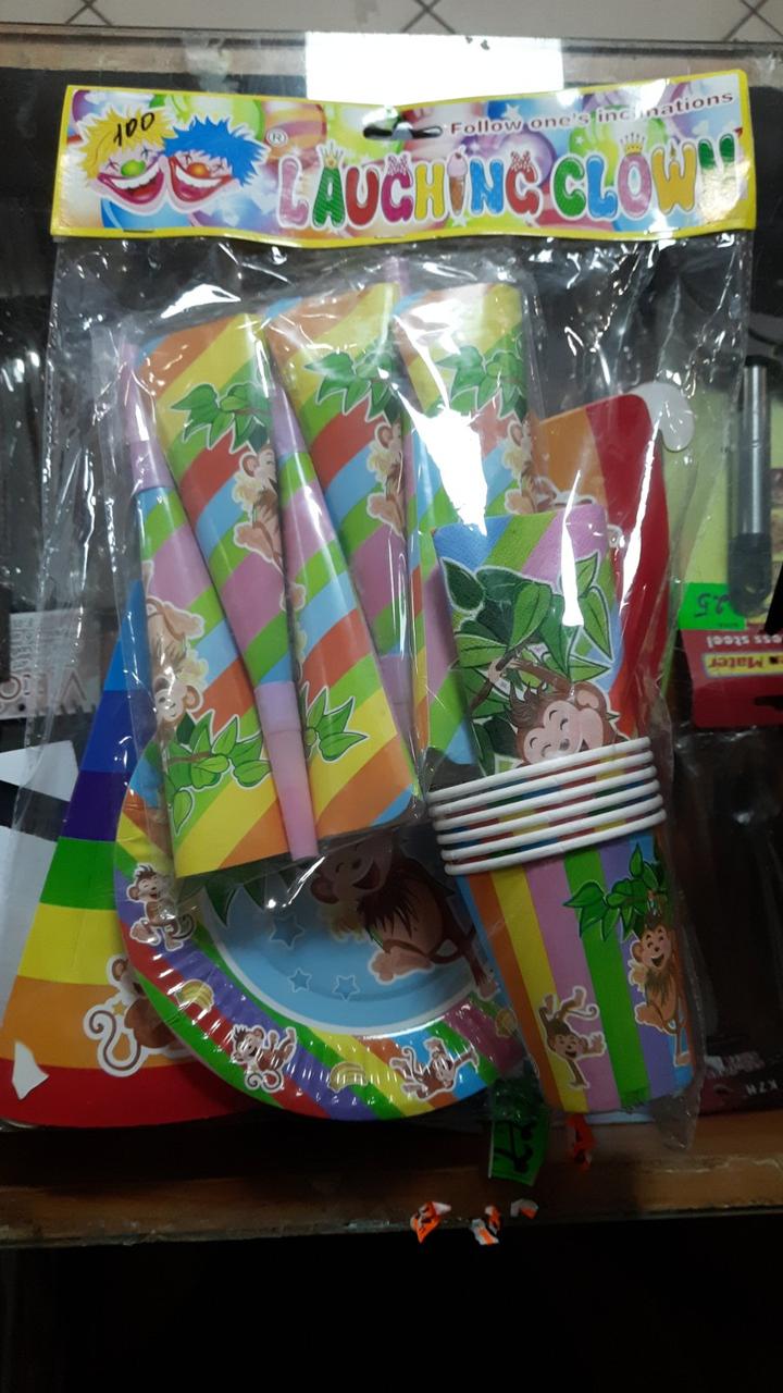 Набір одноразового святкової посуду та декору для оформлення свята, дня народження ., фото 1