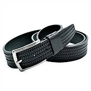 Шкіряний чоловічий ремінь Колір Чорний Weatro mk-35tur-004, фото 2