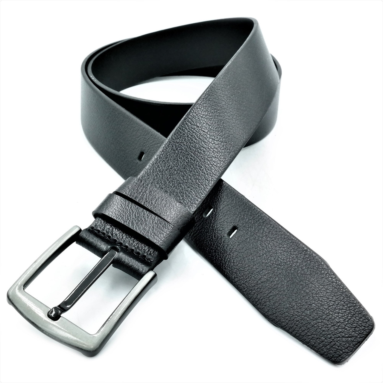Шкіряний чоловічий ремінь Колір Чорний Weatro mk-45tur-0024, фото 1