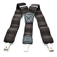 Підтяжки підліткові Темно-коричневі Weatro pdr-pdt-004, фото 3