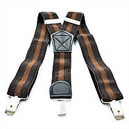 Підтяжки підліткові Коричневі Weatro pdr-pdt-009, фото 3