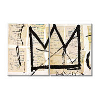 Модульная картина Art-Wood «Жан-Мишель Баския, Корона, 1983 год (репродукция)» 2 модуля 90x135 см
